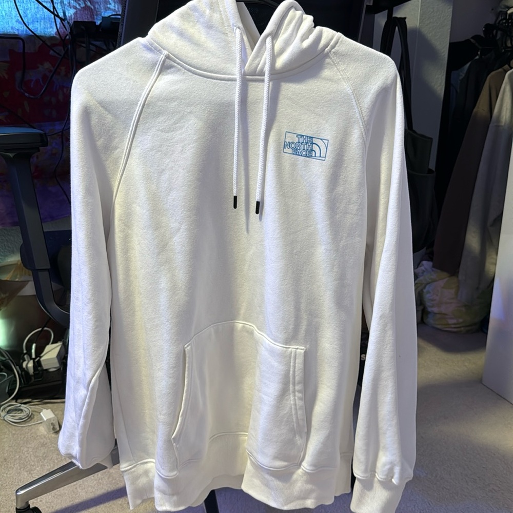 White North Face Hoodie with Logo
